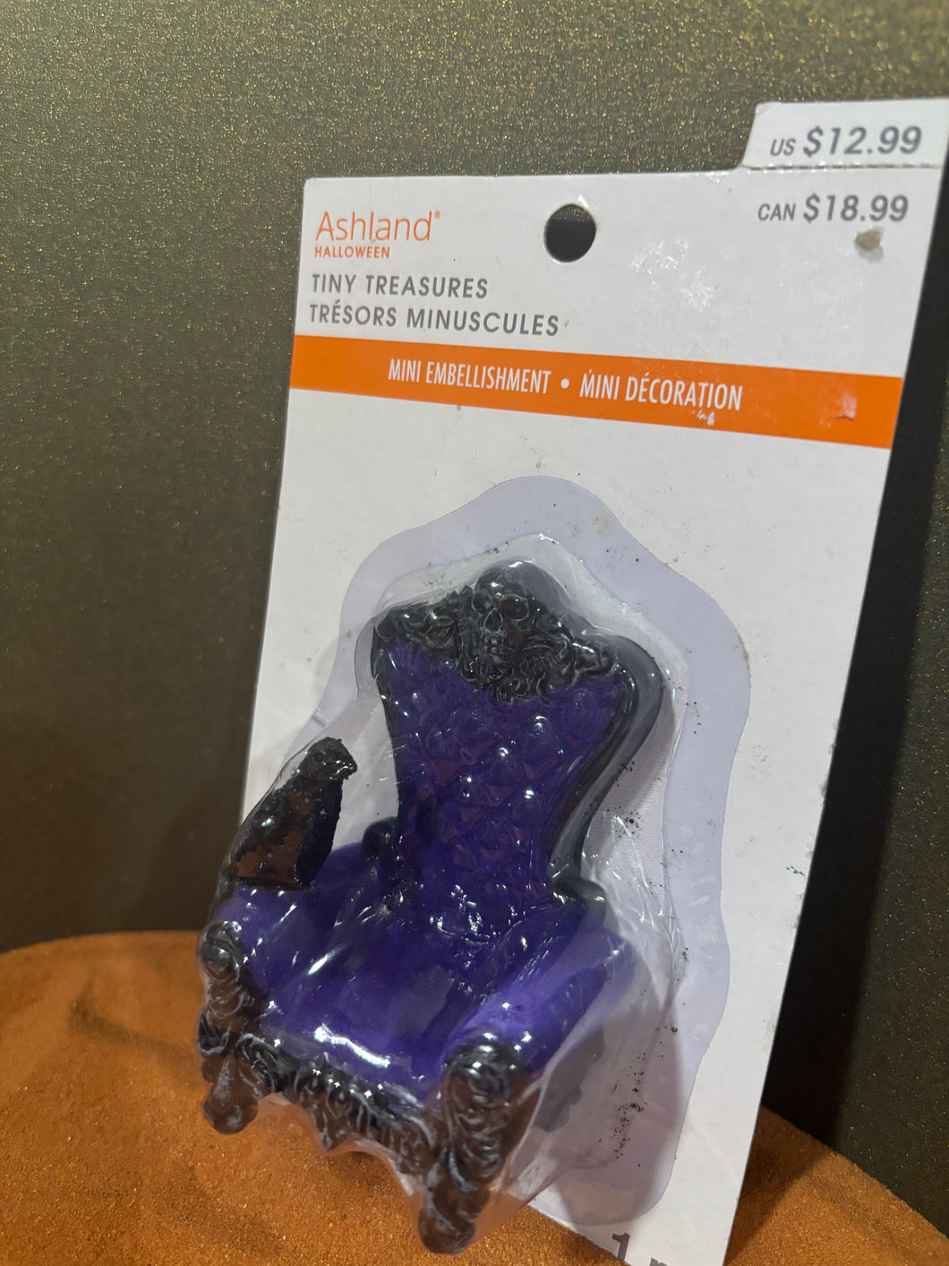 Purple Chair with Raven