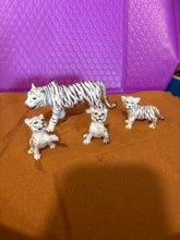 Load image into Gallery viewer, Miniature Adult White Tiger and 3 Cubs
