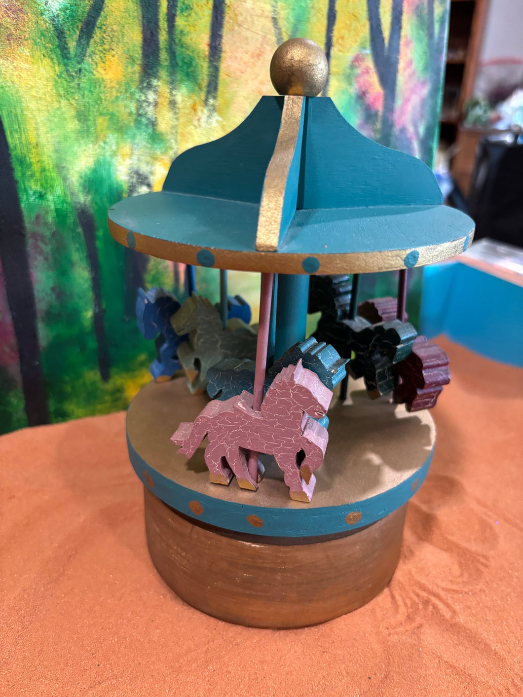 Miniature Handmade Carousel