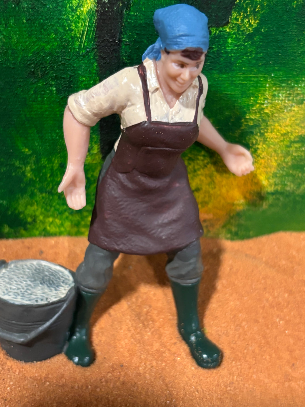 4” Working Woman with Bucket