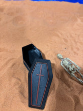 Load image into Gallery viewer, Black Coffin Miniature with Removable Lid
