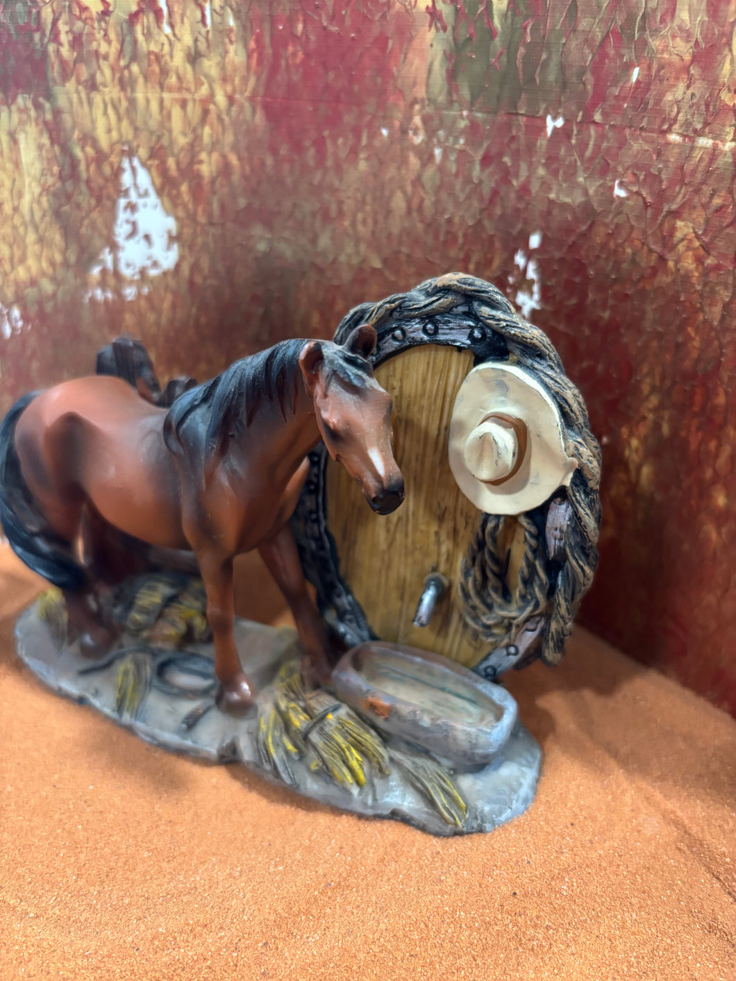 Mini Western Horse Sculpture