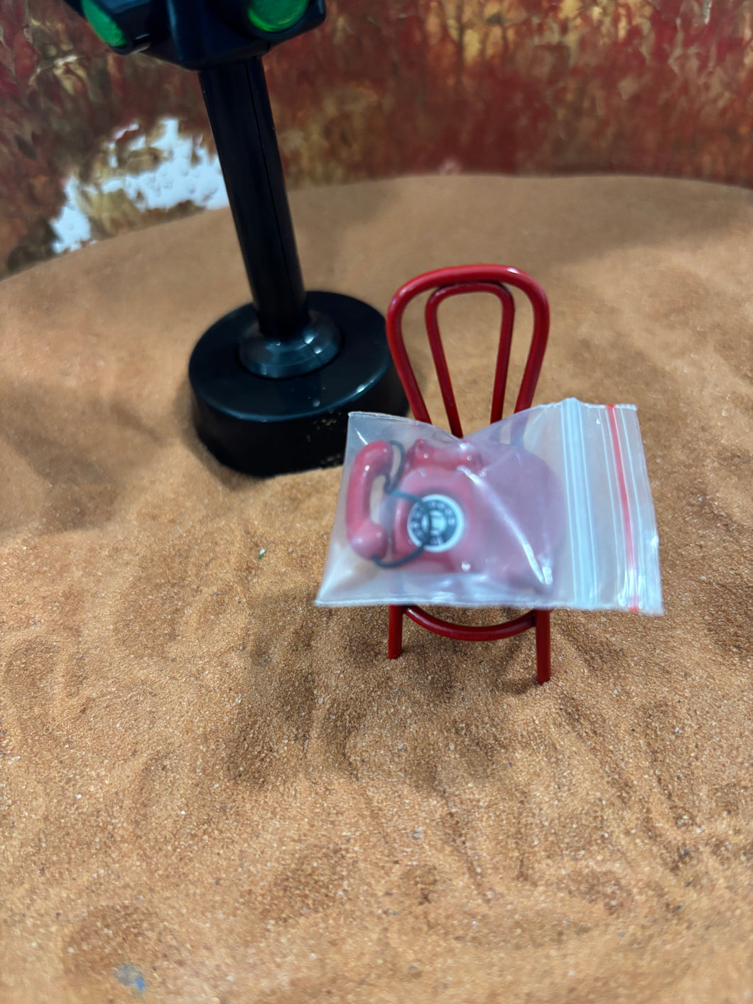 Mini Red Rotary Phone