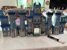 Load image into Gallery viewer, Mini Vintage Play Castle with Knights &amp; Horses

