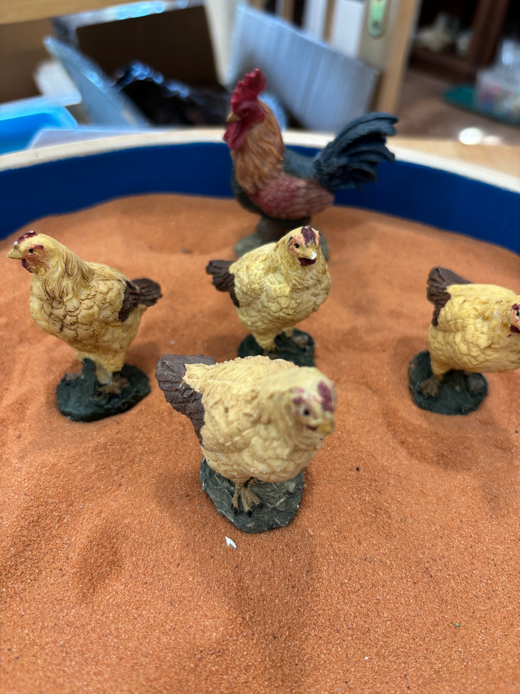 Mini Rooster & Hens Set