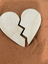 Load image into Gallery viewer, Economy Wooden Broken Heart Miniature
