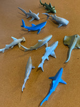 Load image into Gallery viewer, Miniature Sharks Toy Set
