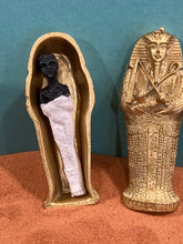 Load image into Gallery viewer, Miniature Egyptian Sarcophagus with Mummy
