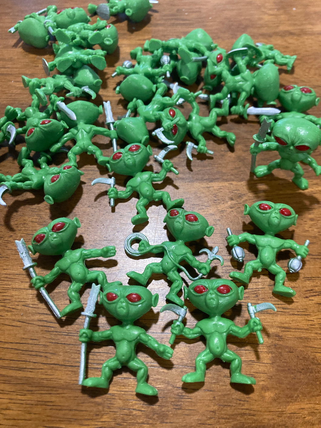 Green Alien Warriors