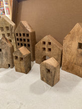 Load image into Gallery viewer, Set of 7 Primitive Wood Houses/Buildings
