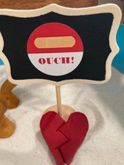 "Ouch" sign Miniature Toy